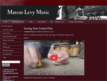 Tablet Screenshot of marcoslevymusic.com